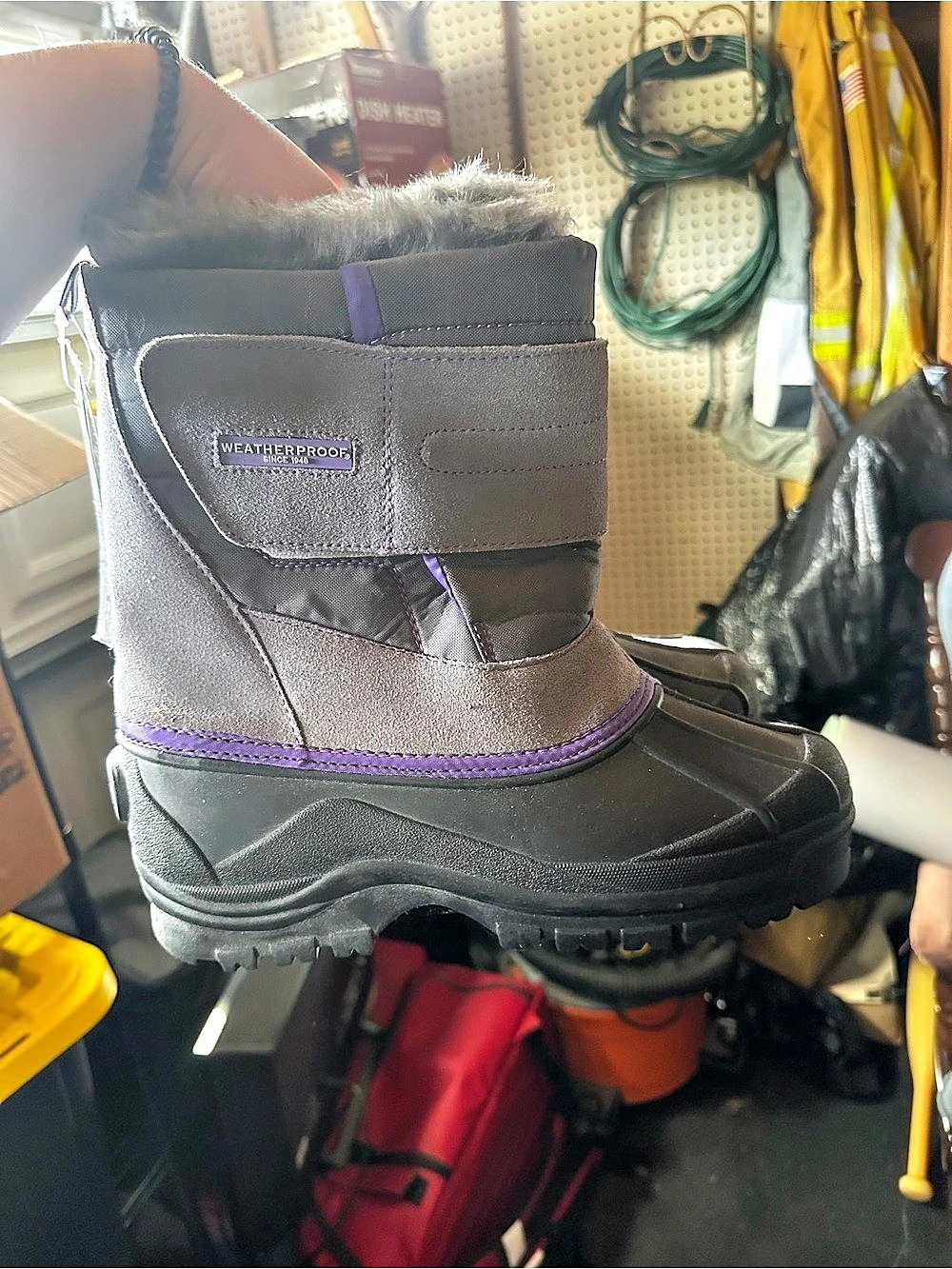 Weatherproof Winter Boots Black & Gray Like New